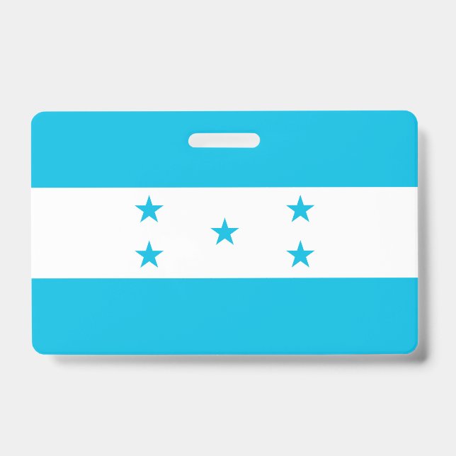 Name Abzeichen mit Flagge Honduras Ausweis (Vorderseite)