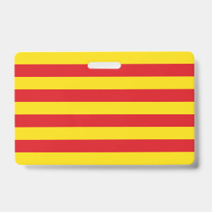 Name Abzeichen mit Flagge Kataloniens Ausweis