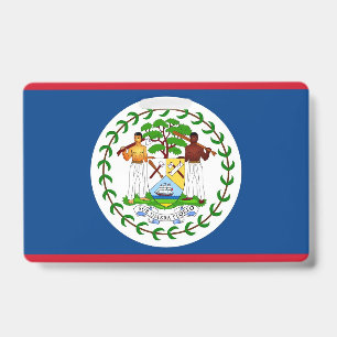 Name Abzeichen mit Flagge von Belize Ausweis