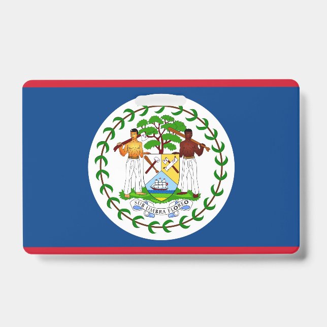 Name Abzeichen mit Flagge von Belize Ausweis (Vorderseite)