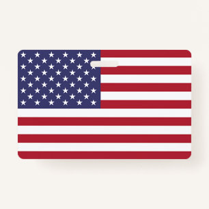 Name Abzeichen mit Kennzeichnung der USA Ausweis