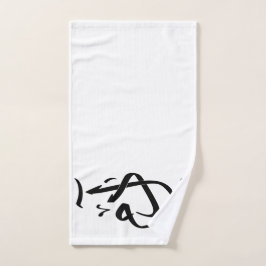 Name Adam in arabischer Kalligrafie, ا د م Handtuch