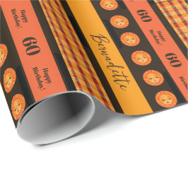 Name Age Sentiment Ethnic Bohemisch Boho Orange Re Geschenkpapier