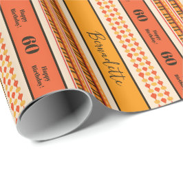 Name Age Sentiment Ethnic Bohemisch Boho Orange Re Geschenkpapier