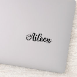 Name Aileen - Handgeschriebene Kalligrafie Aufkleber