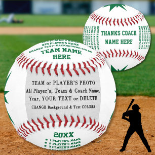 Name aller Spieler, personalisiert, PHOTO BASEBALL