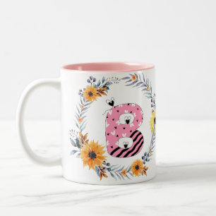 Name Alphabet "B" Zweifarbige Tasse