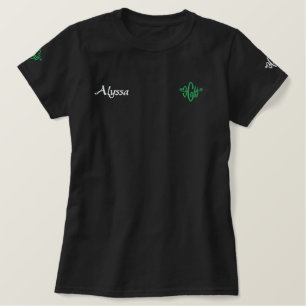 Name Alyssa mit afrikanisch-amerikanischer/englisc Besticktes T-Shirt