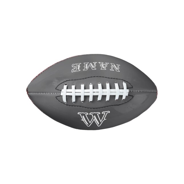 Name and Monogram Custom Football for Special Even (Vorderseite)