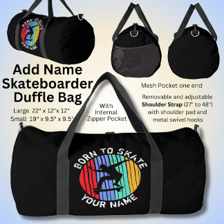 Name ändern Alle auf Skate-Skateboard Geborenen Te Duffle Bag
