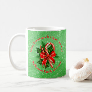 Name ändern Text Red Green Christmas 20xx hinzufüg Kaffeetasse
