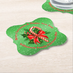 Name ändern Text Red Green Christmas 20xx hinzufüg Untersetzer