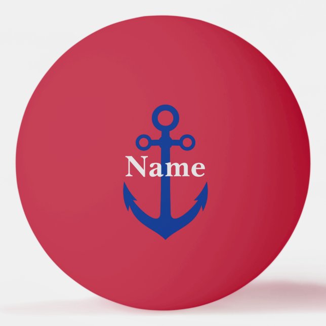 Name Anker Tischtennisball (Vorderseite)