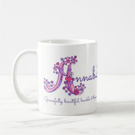 Name Annabel bedeutet dekorative A Monogramm-Tasse Kaffeetasse