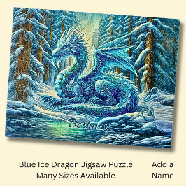 Name, Aqua Blauer Eisdrache in der Nähe des Teiche