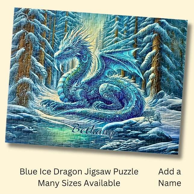 Name, Aqua Blue Ice Dragon Near Pond  (Von Creator hochgeladen)