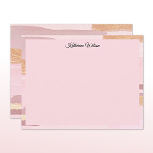 Name    Aquarell-Rosé-Mauve-Rahmen Mitteilungskarte
