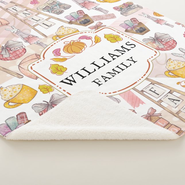 Name Aquarellfarbe Herbst Sherpadecke (3/4)