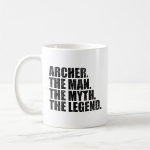 Name Archer, Archer Der Mann Der Mythos Die Legend Kaffeetasse