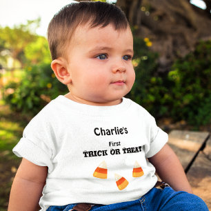 Name auf 6-24 Monate KinderHalloween Weißer T - Sh Baby T-shirt