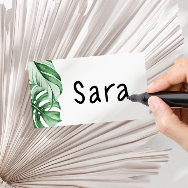 Name-Aufkleber für tropische Ereignisse oder Party Rechteckiger Aufkleber (Von Creator hochgeladen)
