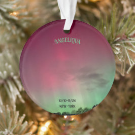 Name Aurora Borealis Datum Akryler Ornament