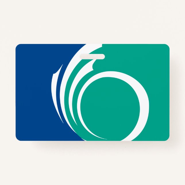Name Badge with flag of Ottawa, Canada (Devant)