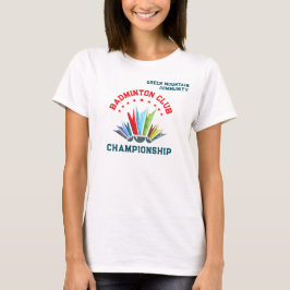 Name Badminton für Team der Club League T-Shirt