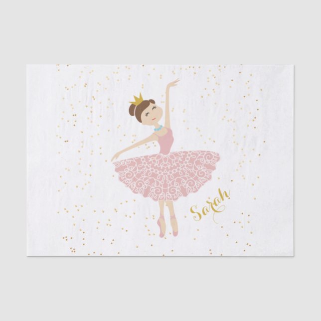 Name Ballerina  Seidenpapier (Vorderseite)