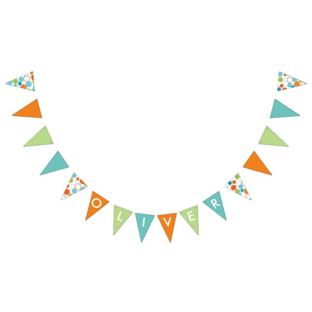 Name Banner mit Circle Pattern (Alle)