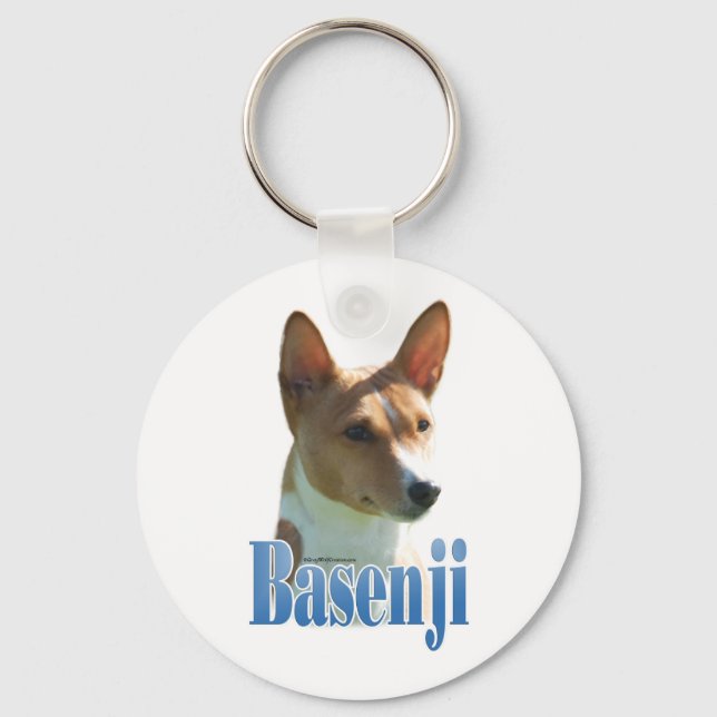 Name Basenji Schlüsselanhänger (Vorderseite)