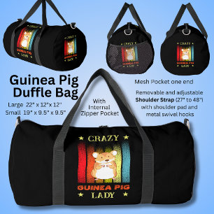 Name Bearbeiten Text hinzufügen, Crazy Guinea Pig  Duffle Bag