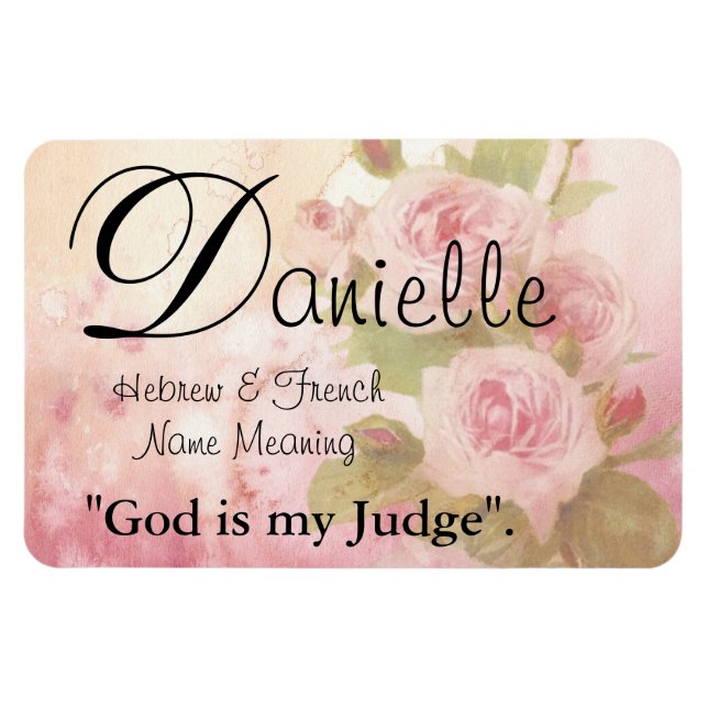 Name Bedeutung Magnet: Danielle, Gott ist mein Ric Magnet (Horizontal)