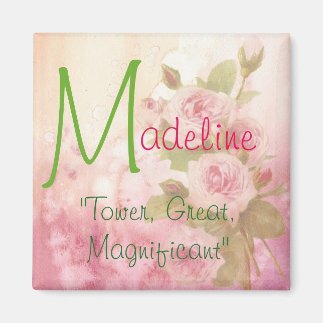 Name Bedeutung Magnet, Madeline Magnet (Vorne)