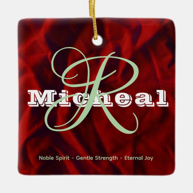 Name Bedeutung Ornament - Personalisiertes Square  (Vorderseite)