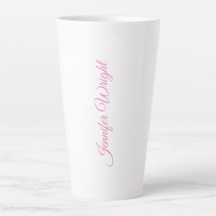 Name beruflich minimalistische Handschrift weiblic Milchtasse