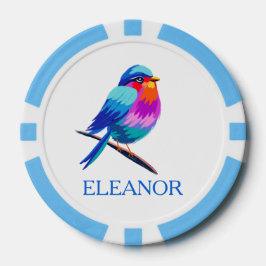 Name Birdie Vergiss mich Nicht Blume 60. Geburtsta Pokerchips