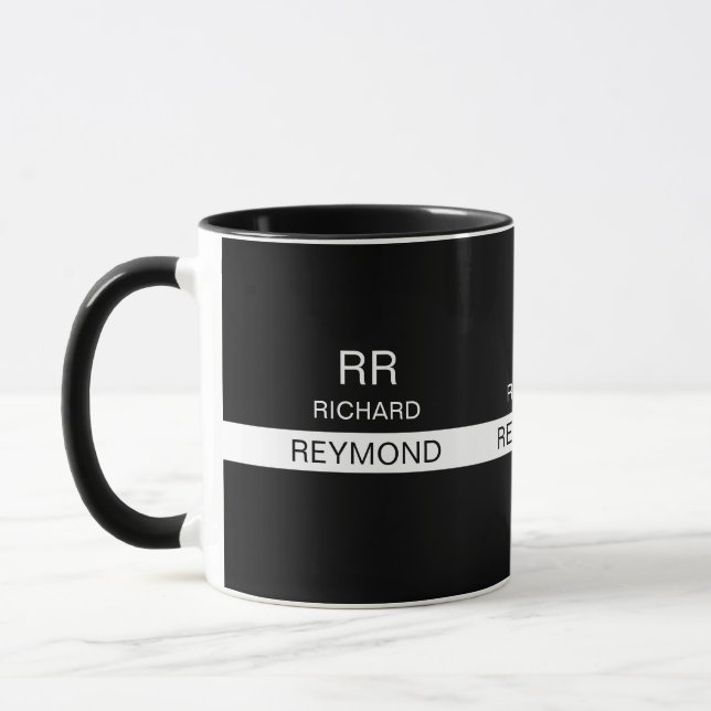 Name Black Tasse - einfach und modern (Links)