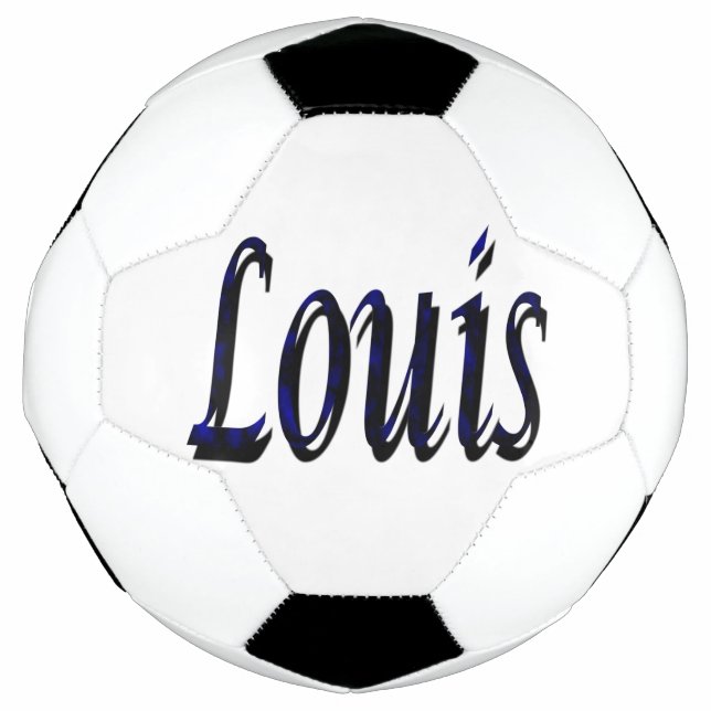 Name Blau und Schwarz Louis, Fußball (Vorderseite)
