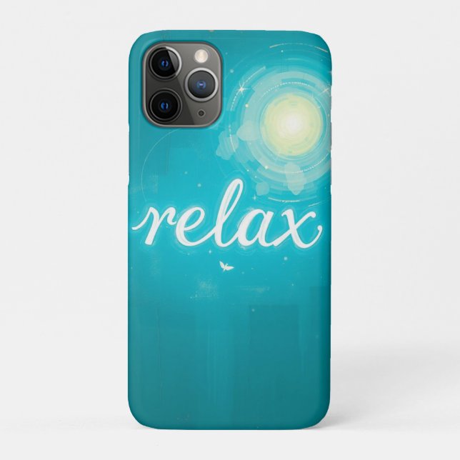Name: Blaues Relax Design Case-Mate iPhone Hülle (Rückseite)