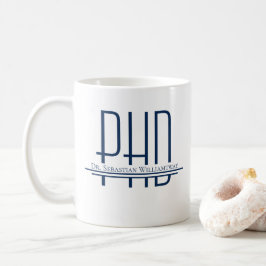 Name Blue PhD Coffee Tasse