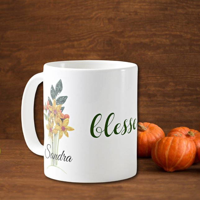 Name, Blume des Herbstes, 11oz gesegnet Kaffeetasse (Von Creator hochgeladen)