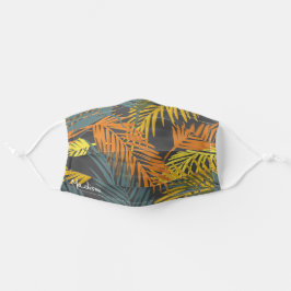 Name| Botanisches Muster des modernen tropischen P Mund-Nasen-Maske Aus Stoff