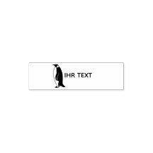 Name Briefmarke "Pinguin"