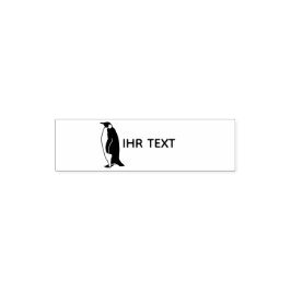 Name Briefmarke "Pinguin" Permastempel