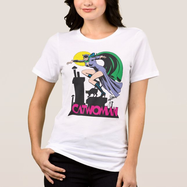 Name Catwoman & Pink Tri-Blend Shirt (Vorderseite)