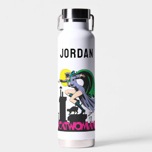 Name Catwoman & Pink Trinkflasche