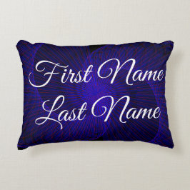 Name Change Dual Geometric Funnel Accent Pillow Dekokissen