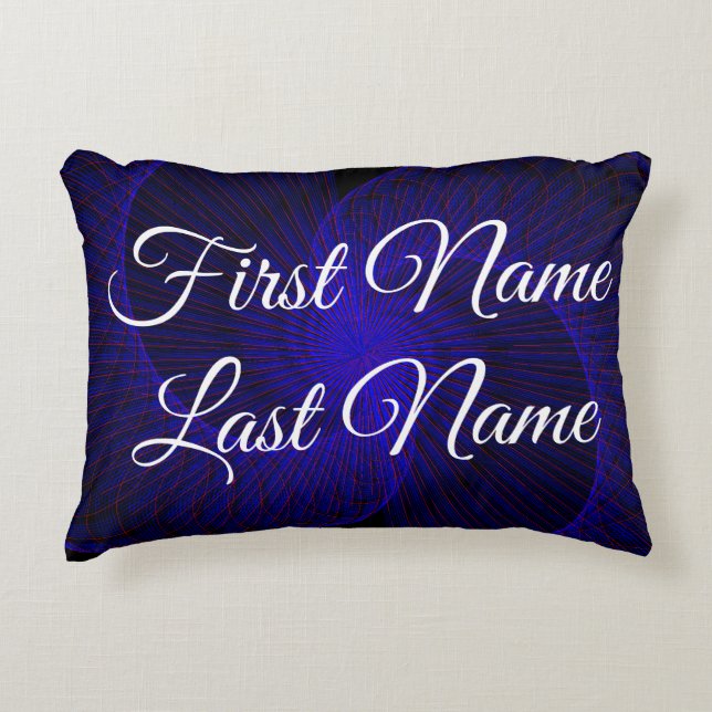 Name Change Dual Geometric Funnel Accent Pillow Dekokissen (Vorderseite)