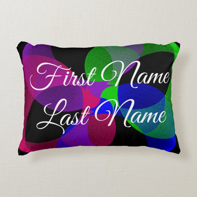 Name Change Fusion Geometric Accent Pillow Dekokissen (Vorderseite)